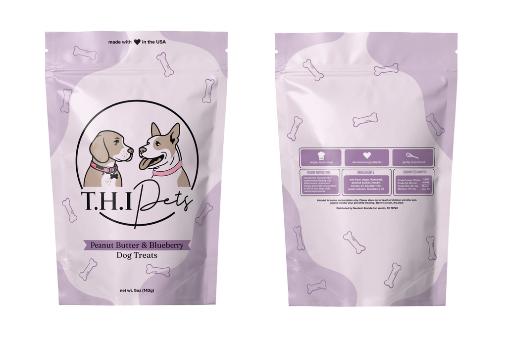 Peanut Butter & Blueberry Dog Treat